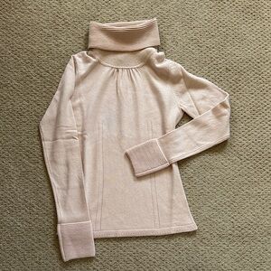 Milly of New York Pink Turtleneck Sweater